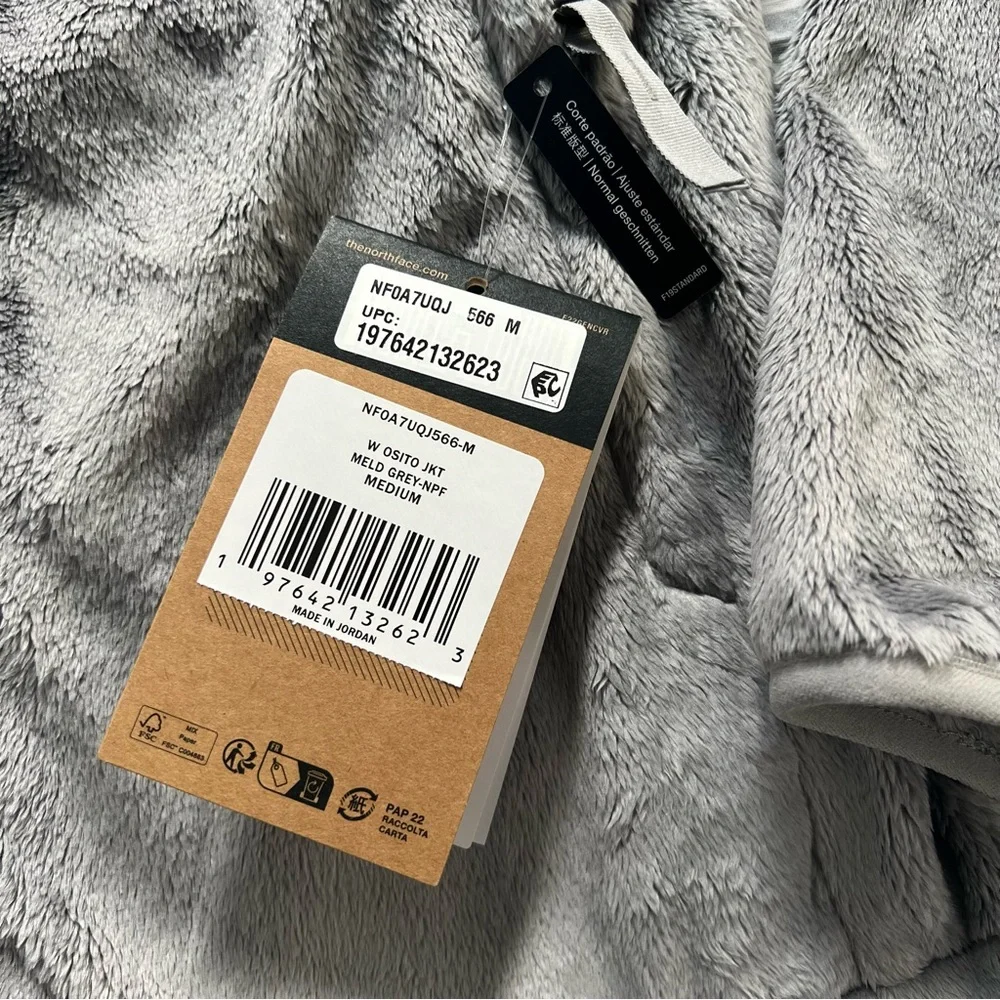 The North Face Osito Jacket Meld Gray NWT - Picture 4 of 10